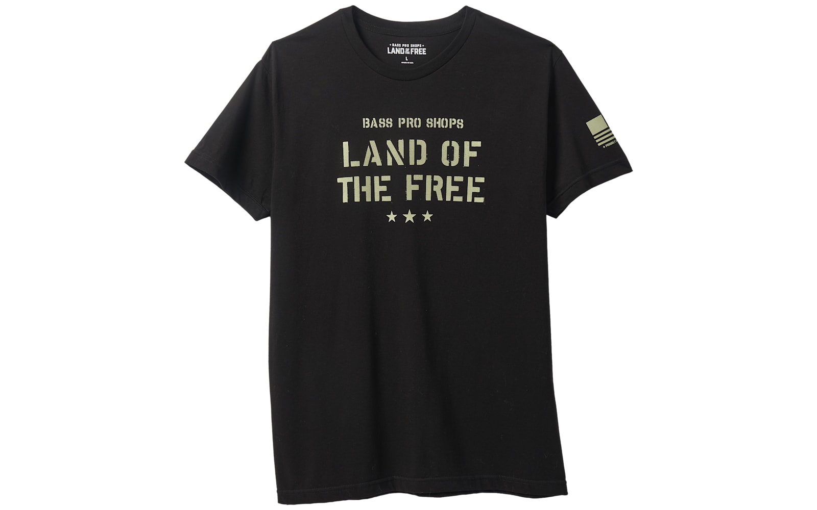 Land of the Free Stenciled Short-Sleeve T-Shirt