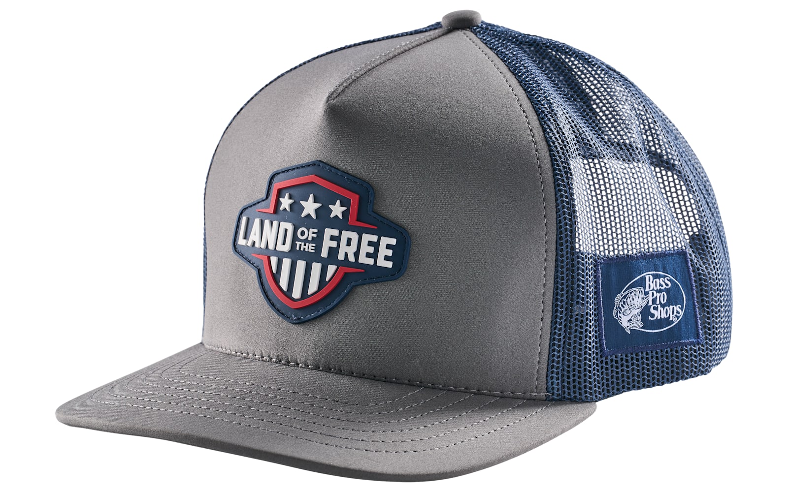 Land of the Free Shield Patch Mesh-Back Cap