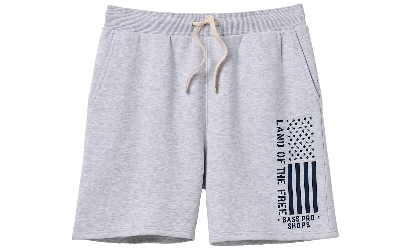 Land of the Free Vertical Flag Fleece Shorts