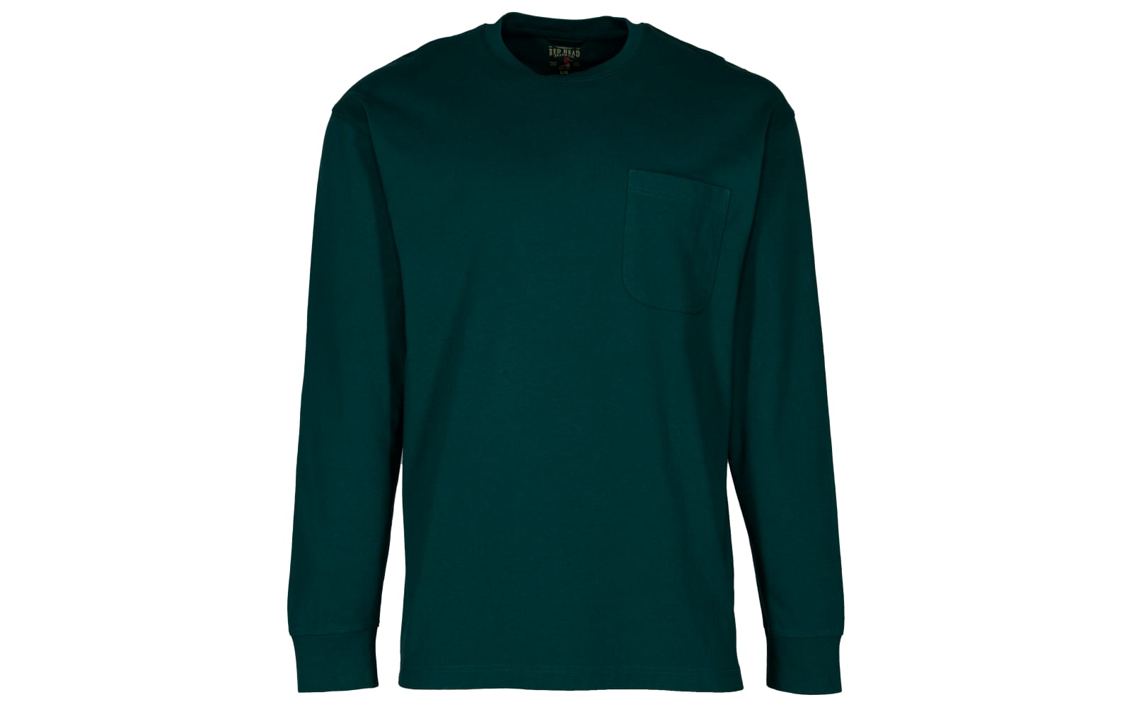 RedHead Crew-Neck Long-Sleeve Pocket T