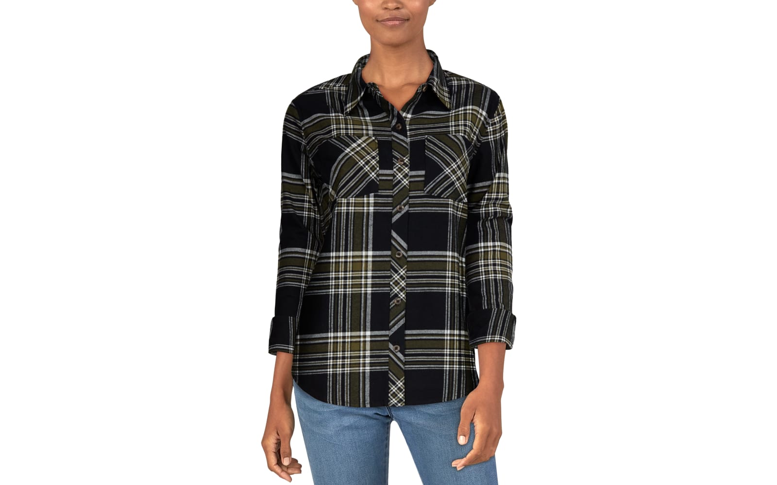 Bass pro shop womens flannel shirts Clearance