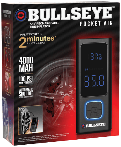 Bullseye Pocket Air Mini 7.4V Rechargeable Tire Inflator