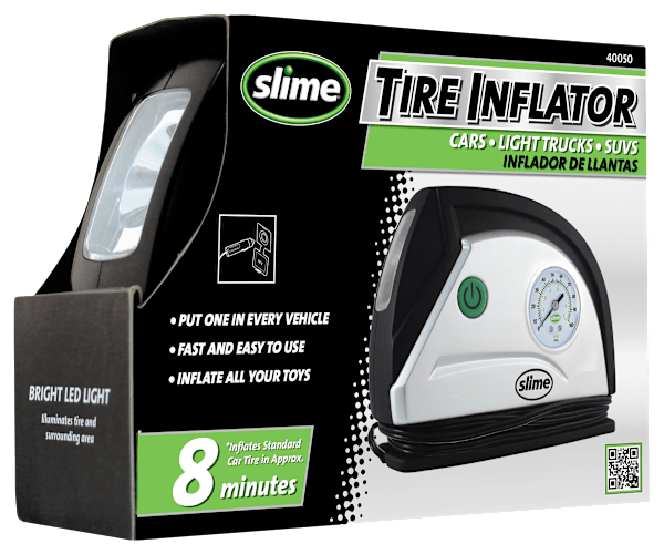 Slime 12V Standard Tire Inflator with LED Light