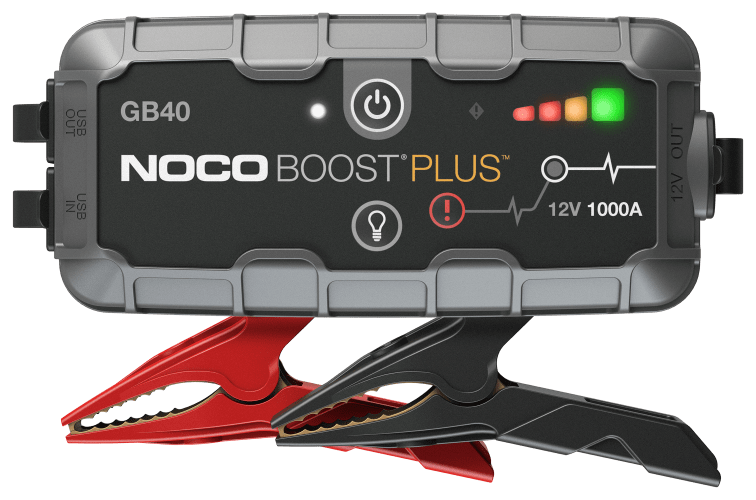 NOCO Boost GB40: 1000A UltraSafe Jump Starter – 12V Lithium Battery Booster Pack, Portable Jump Box, Power Bank & Jumper Cables - for 6.0L Gas and 3.0L Diesel Engines