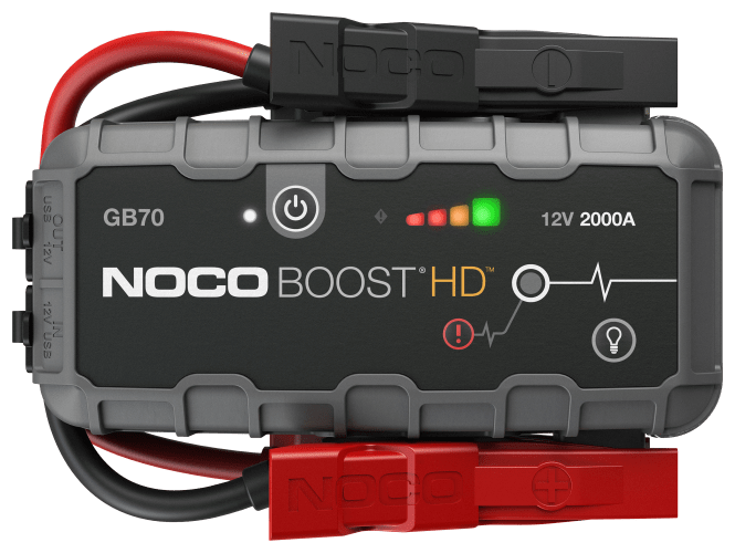 Black NOCO Genius Boost HD GB70 2,000A Jump-Starter Power Pack