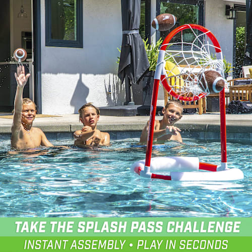 GoSports Splash Pass Floating Pool Football Game Set