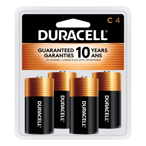 Duracell Coppertop C Alkaline Batteries - 4 Pack
