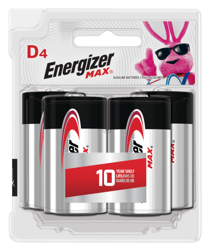 energizer max d batteries 4-pack