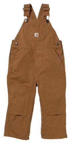 Carhartt Washed Bib Overalls for Babies or Toddlers - Carhartt Brown - 18 months