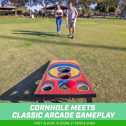 Size 4'H x 2'W GoSports Wood 4' Carnival Arcade Bean Bag Toss