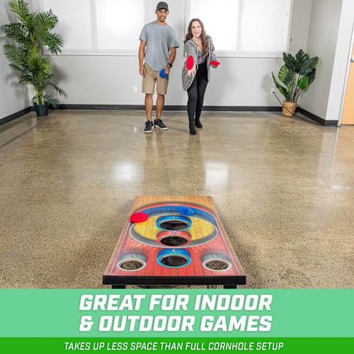 Size 4'H x 2'W GoSports Wood 4' Carnival Arcade Bean Bag Toss