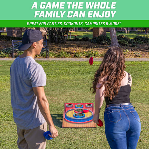 Size 4'H x 2'W GoSports Wood 4' Carnival Arcade Bean Bag Toss