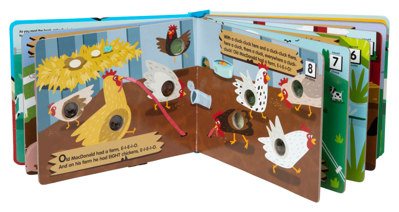 Poke-A-Dot Old McDonald's Farm Interactive Board Book for Kids