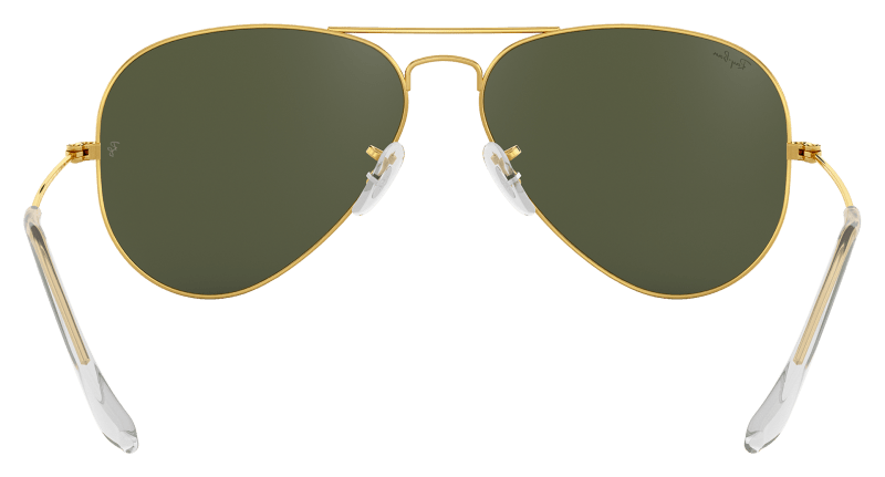 Ray-Ban Aviator Classic RB3025 Glass Sunglasses - Gold/Green Classic G-15 - X-Large