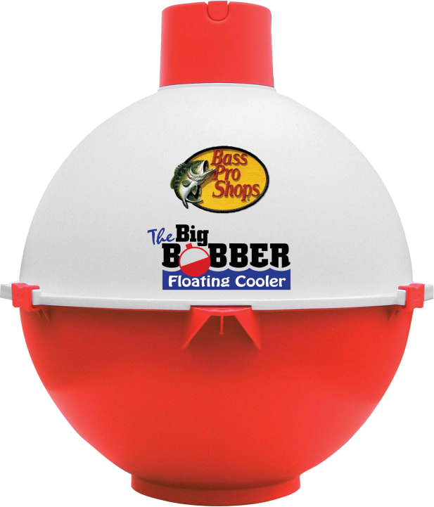 Bass Pro Shops The Big Bobber Floating Cooler-Red/White
