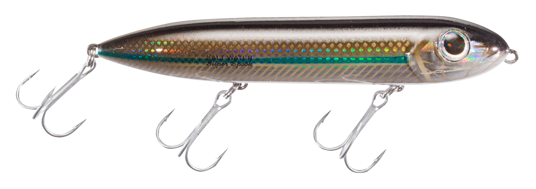 Heddon Saltwater Super Spook-Silver Mullet