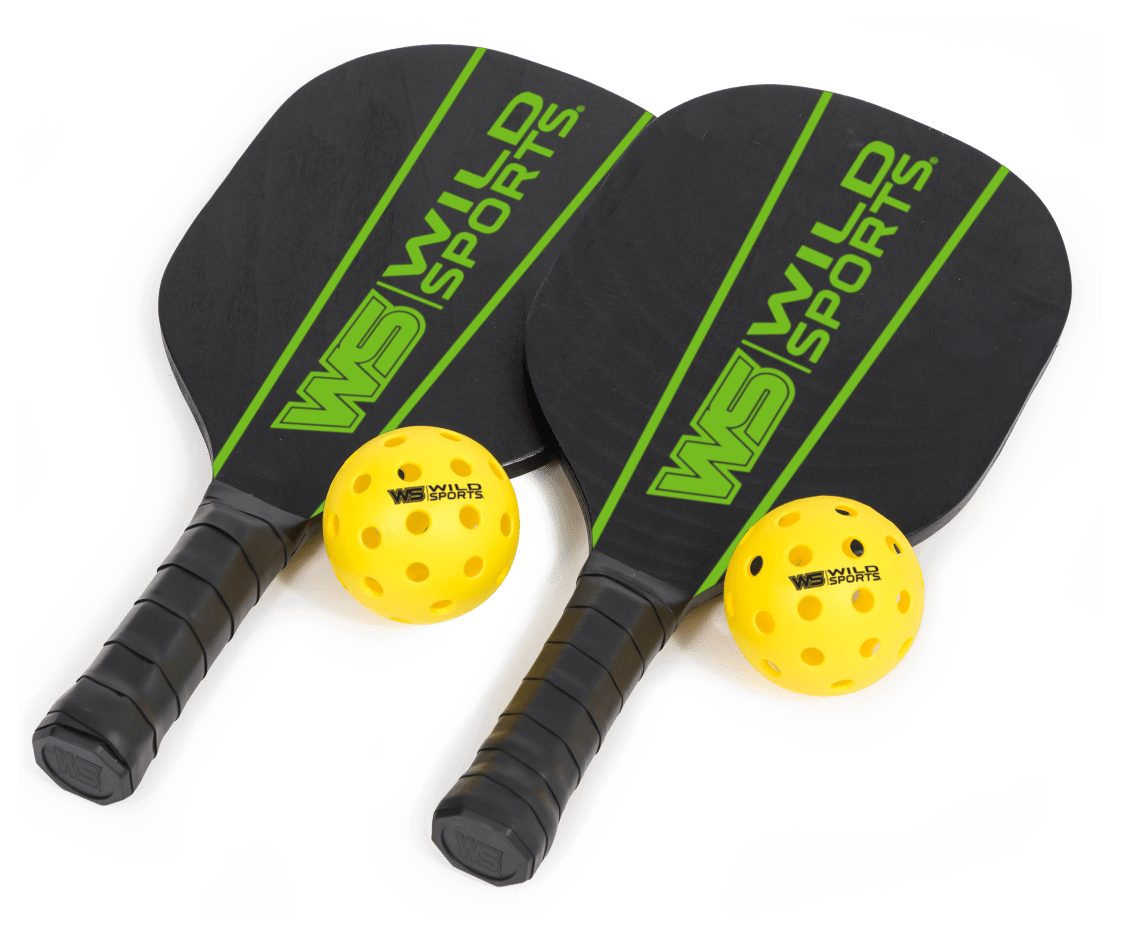 Wild Sports Wooden Pickleball Paddle Set - stress-free camping trips with kids