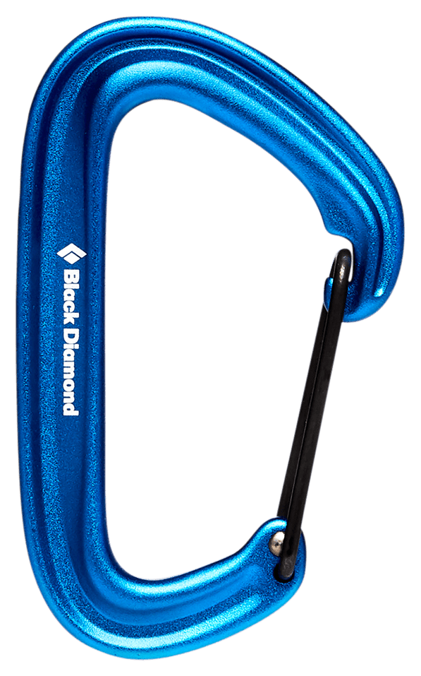 blue carabiner hook