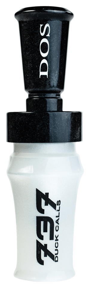 737 Duck Calls Dos Pure Hunter Acrylic Duck Call - White/Black/Black