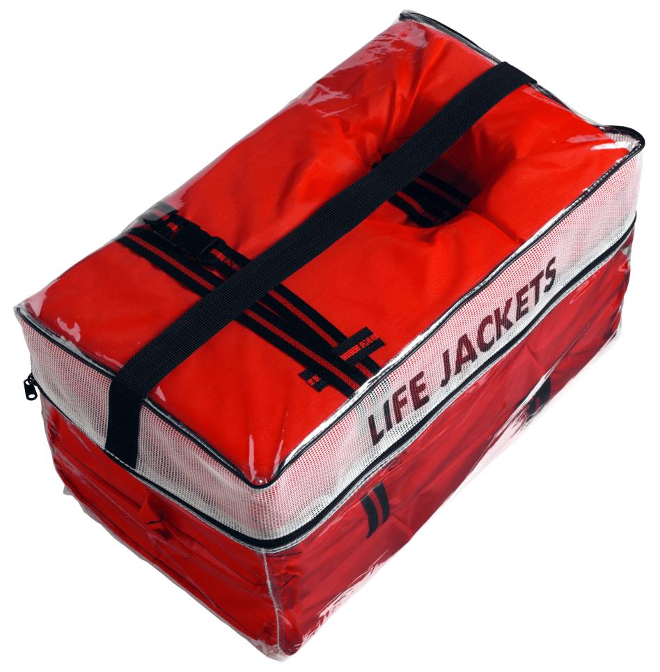 Kent Type II Life Jackets 4-Pack with Vinyl Storage Bag