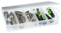 Bass Pro Shops Advanced Angler 21-Piece Pressure-Lock Snap Weight Kit