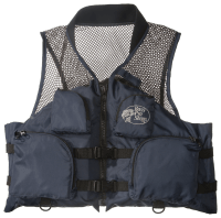 Bass Pro Shops Deluxe Mesh Fishing Life Vest for Adults - Navy - M