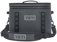 YETI Hopper Flip 18 Portable Cooler, Fog Gray/Tahoe Blue–