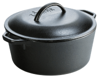 Lodge 5-Quart Cast Iron Dutch Oven with Assist Handles