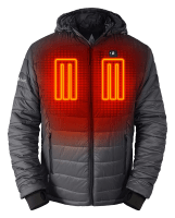 ActionHeat 5V Battery-Heated Insulated Puffer Jacket with Hood for