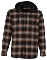 RedHead Hooded Jersey Lined Flannel Long Sleeve Shirt for Men