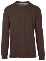 【DISCERNMENT】Gunner Henleyneck Hood Long Sleeve RedHead Thermal Henley Long-Sleeve Shirt for Men | Bass Pro