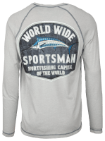 World Wide Sportsman Vintage Sportfishing Capital Long-Sleeve Crew-Neck T- Shirt for Men