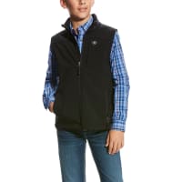 Ariat men's black vernon softshell logo vest store