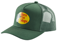 Bass Pro Shop Youth Green & Pink Fishing Ball Cap Hat Adjustable