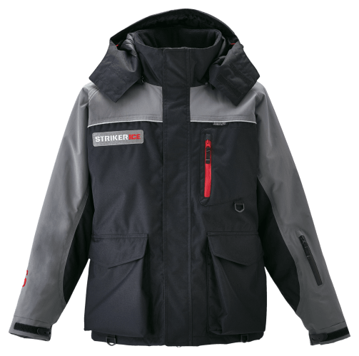 StrikerIce Trekker Jacket for Men - Black/Gray - S