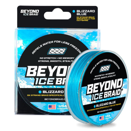 Beyond Braid Ice Braid Fishing Line - Blizzard Blue - 10 lb. 100 Yards