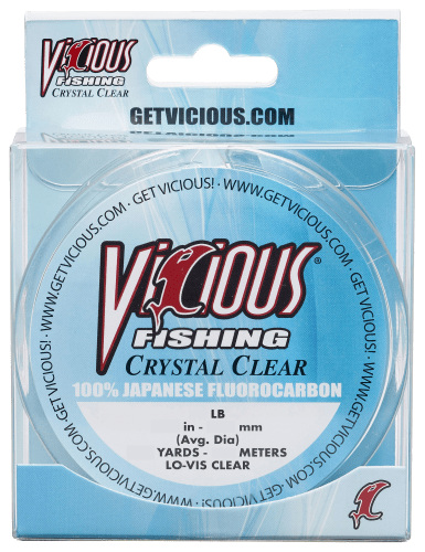 Vicious Fishing Crystal Clear 100% Japanese Fluorocarbon Fishing Line