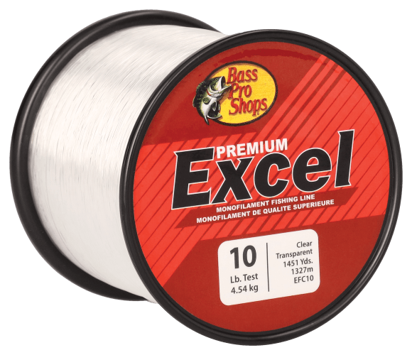 Clear Fishing Line, 10-lb Test, 60 ft