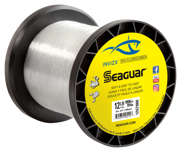 Seaguar Invizx 100% Fluorocarbon 1000 Yard Fishing Line, Fluorocarbon Line  -  Canada