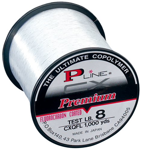 P-Line Fluorocarbon Fishing Line, Clear, 8 lb