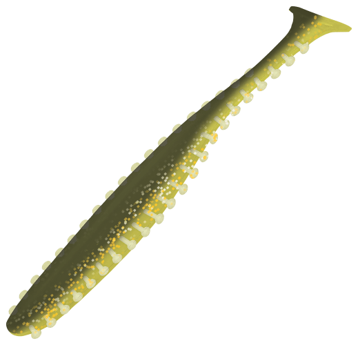 Kalins Tickle Shad (8 Pack) Paddle Tail