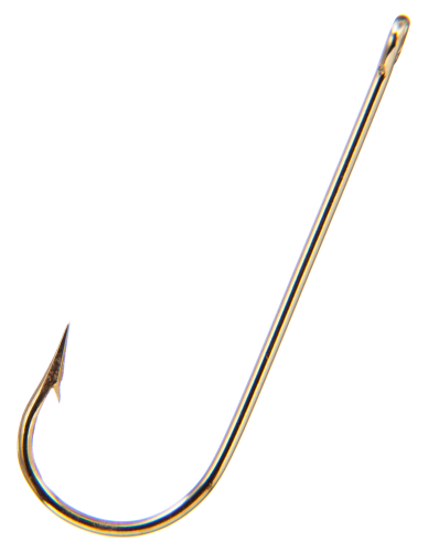 Mustad Aberdeen Hook Ringed Gold 10 Count Size 8