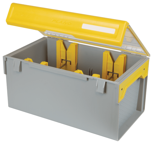 Plano EDGE 3600 Hook Utility Box, Clear/Yellow, Tackle Storage Accessories
