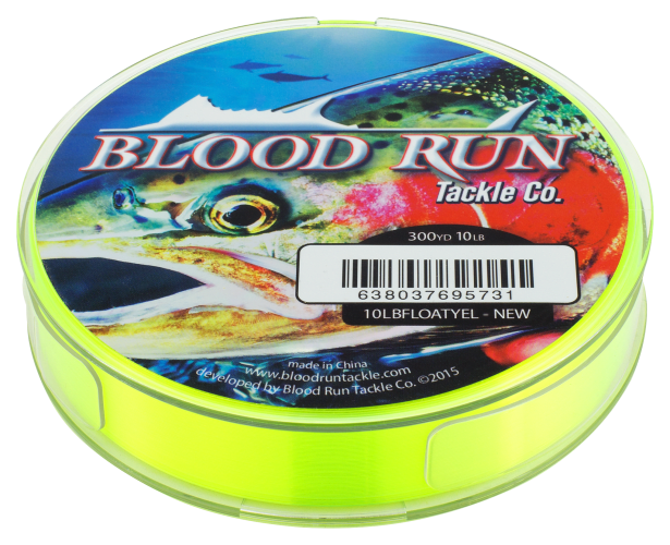 Blood Run Floating Monofilament Fishing Line 23lb Natural Green