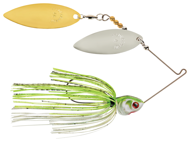 Booyah Covert Spinnerbait Nickel Gold Willow 1/2 oz / JC Special