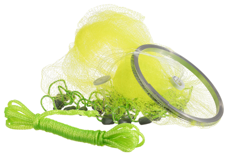 Betts Buddy Quick Throw Net 4ft 0.375in Mesh Chartreuse