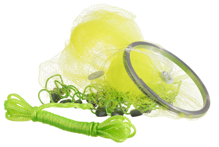 Betts Buddy Quick Throw Net 3.5ft 0.375in Mesh Chartreuse