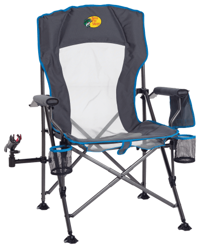 Bass Pro Shops Lunker Lounger Fishing Chair - Gray/Blue