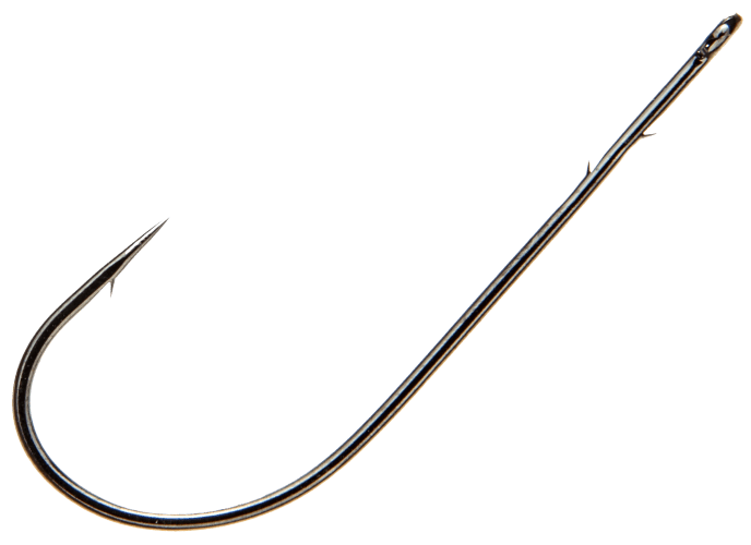Gamakatsu Light Wire Worm Hook 49411 1/0 Black