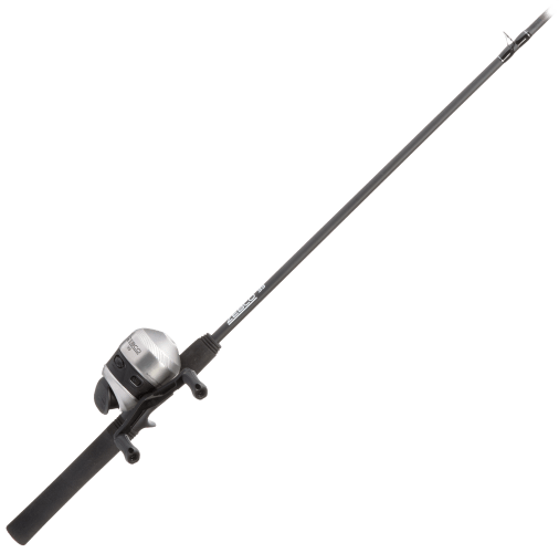 Zebco 33 Black Spincast Reel and 2-Piece Fishing Rod Combo, Quickset  Anti-Reverse Fishing Reel with Bite Alert